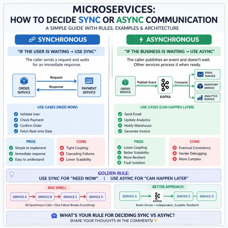 Synchronous vs Asynchronous - System Design Mastery